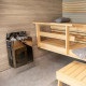 Stufa per sauna THE WALL BLACK da 6000 W con controllo integrato - HARVIA
