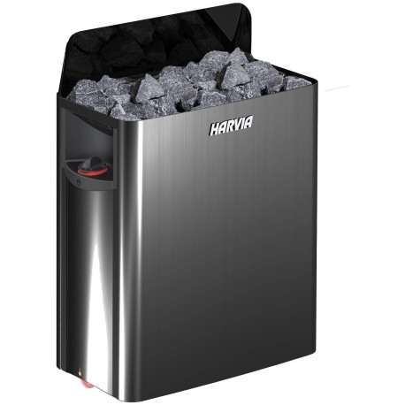 Stufa per sauna THE WALL BLACK da 6000 W con controllo integrato - HARVIA